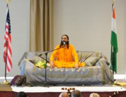 Swamiji lecturing at Universities